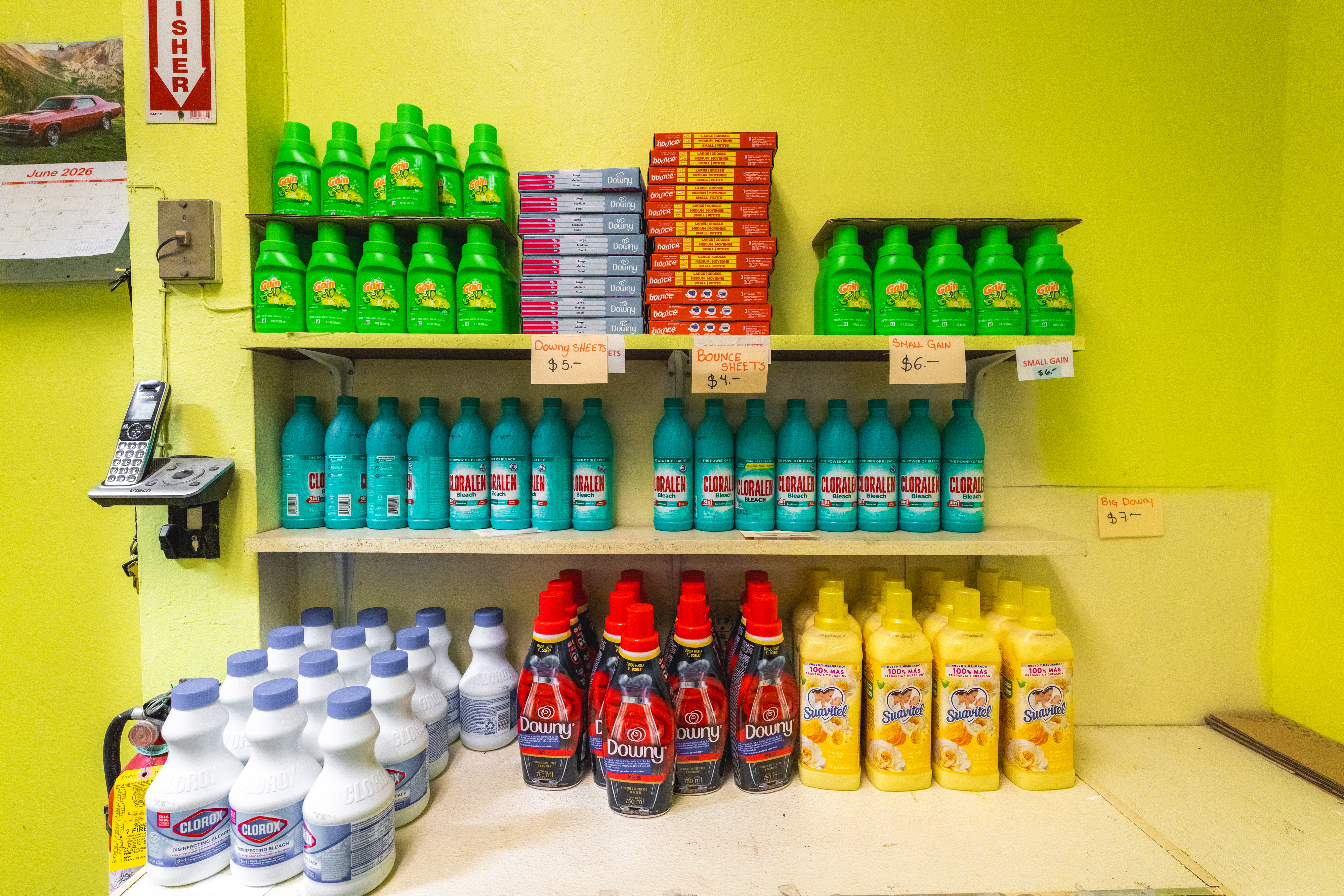 Supply Shelf Products Closeup 1